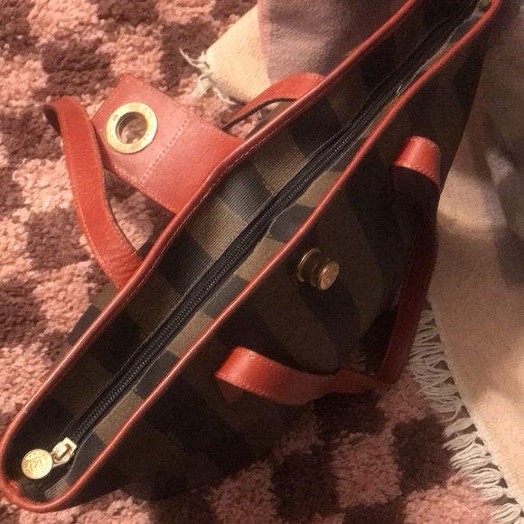 RARE VTG Fendi Pequín Stripe Bag 03 - Picture 8 of 8